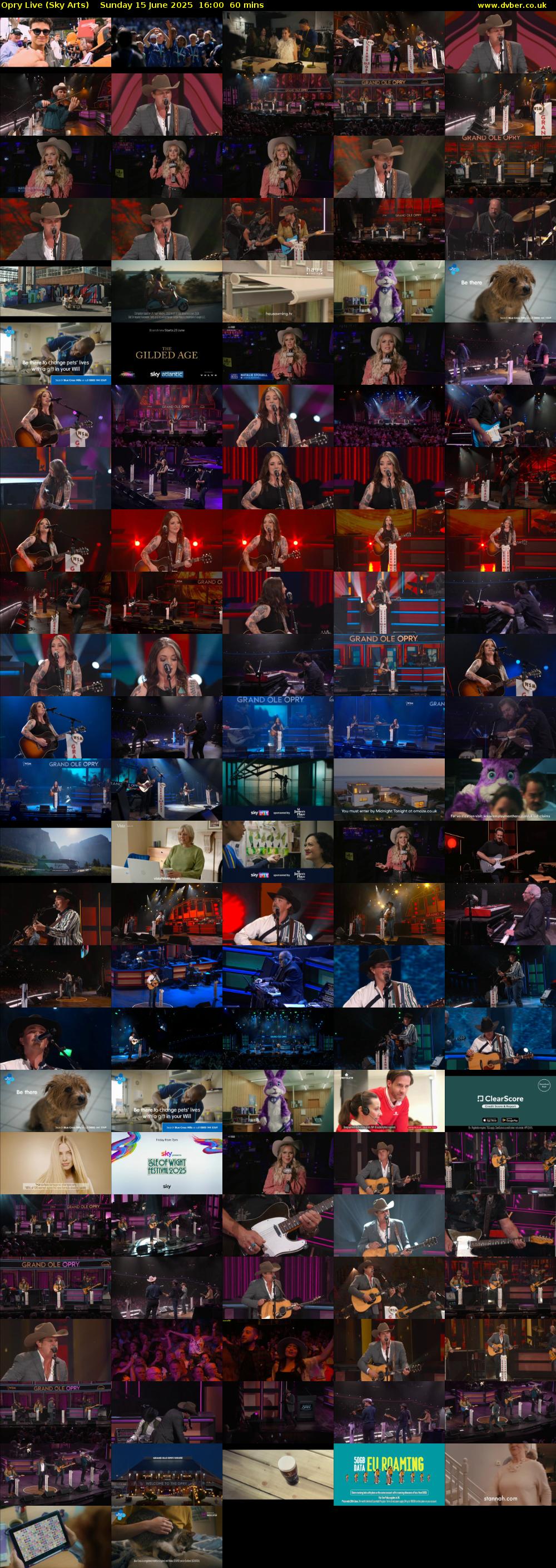 Opry Live (Sky Arts) Sunday 15 June 2025 16:00 - 17:00