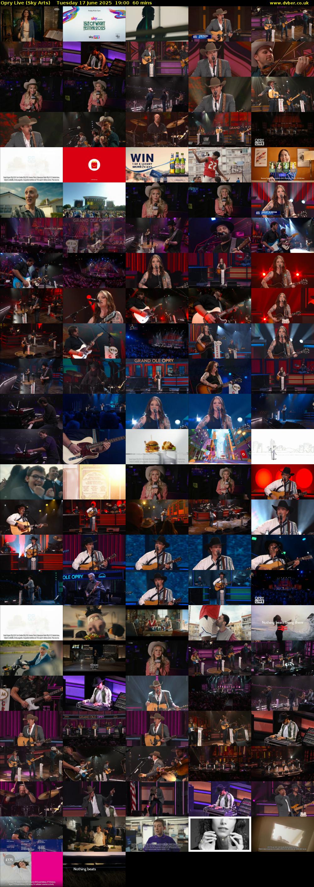 Opry Live (Sky Arts) Tuesday 17 June 2025 19:00 - 20:00