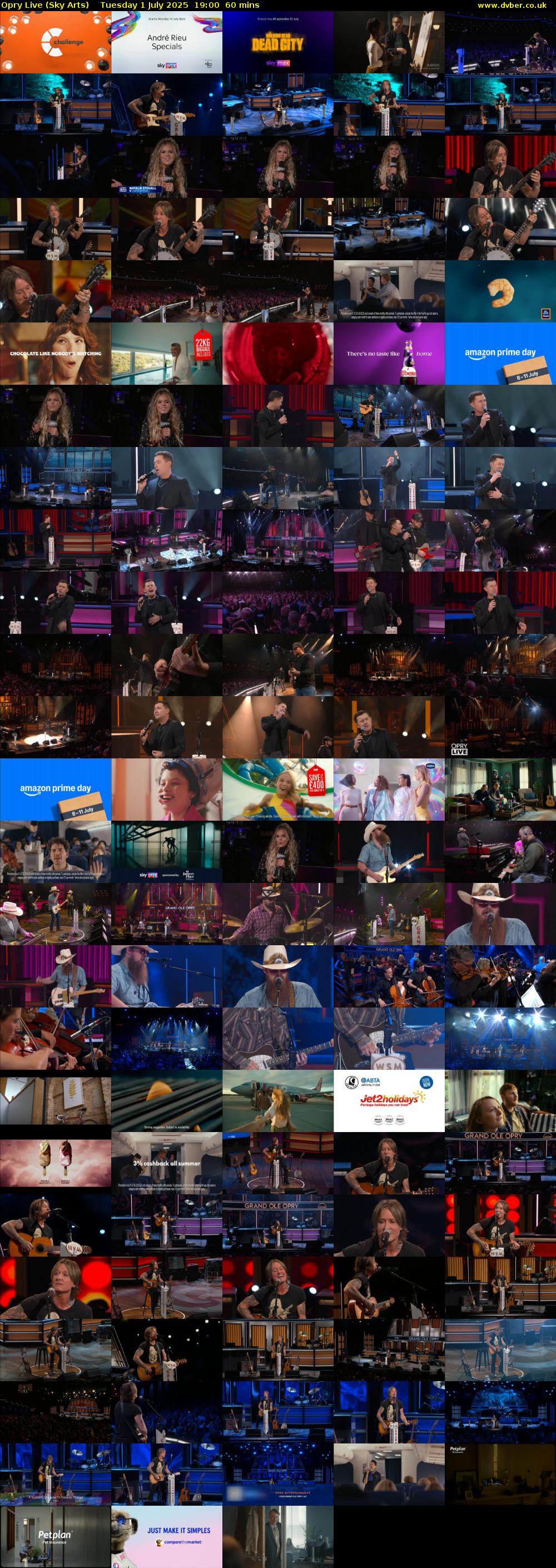 Opry Live (Sky Arts) Tuesday 1 July 2025 19:00 - 20:00