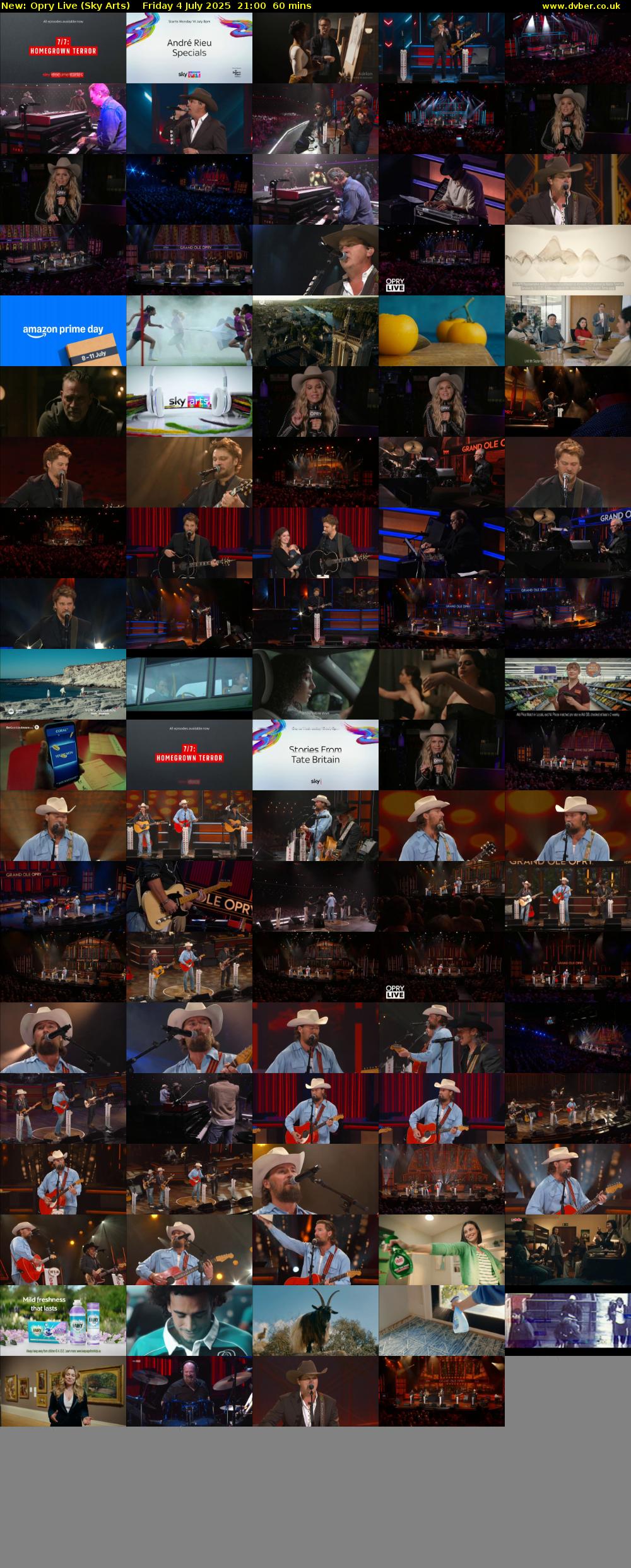 Opry Live (Sky Arts) Friday 4 July 2025 21:00 - 22:00