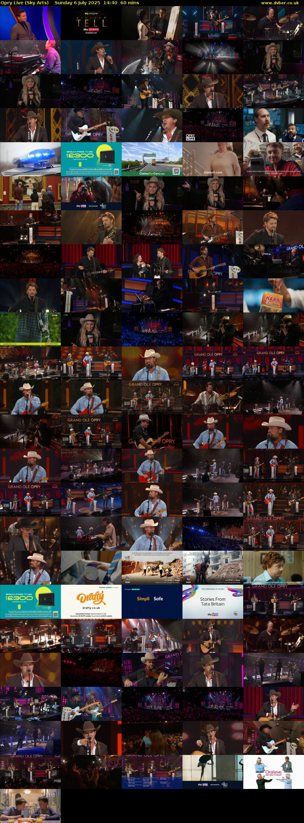 Opry Live (Sky Arts) Sunday 6 July 2025 14:40 - 15:40
