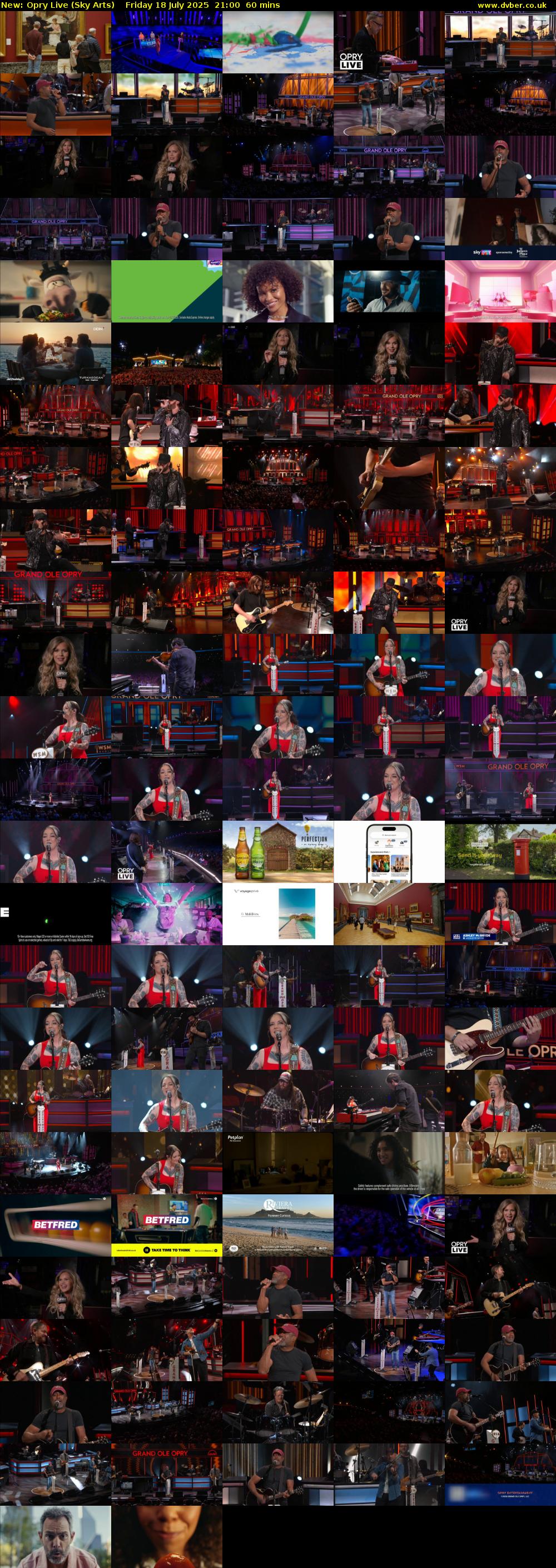 Opry Live (Sky Arts) Friday 18 July 2025 21:00 - 22:00