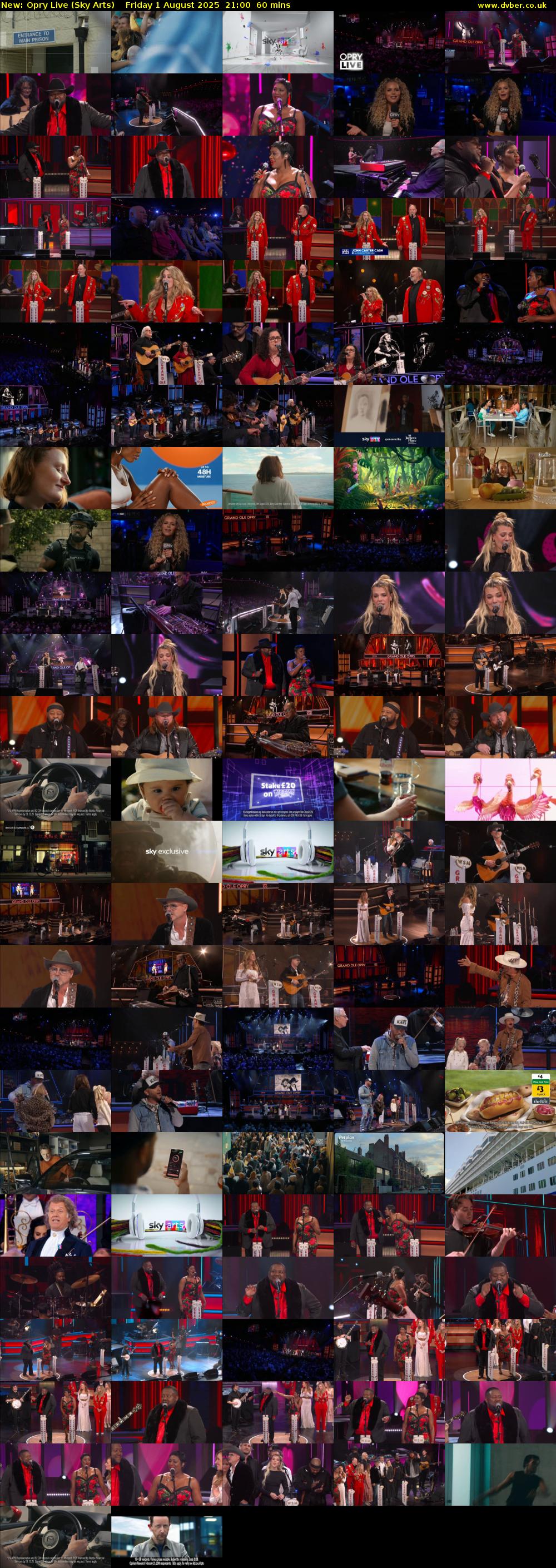 Opry Live (Sky Arts) Friday 1 August 2025 21:00 - 22:00