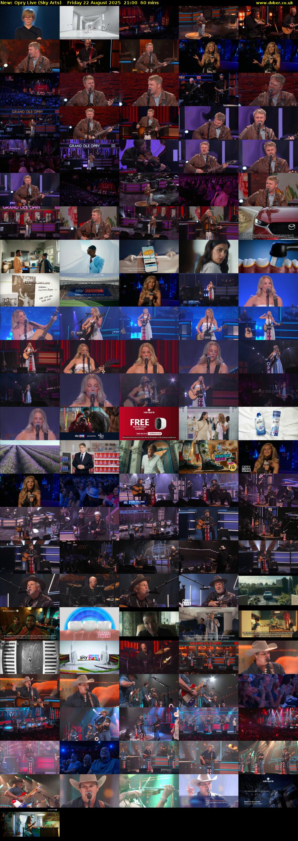 Opry Live (Sky Arts) Friday 22 August 2025 21:00 - 22:00