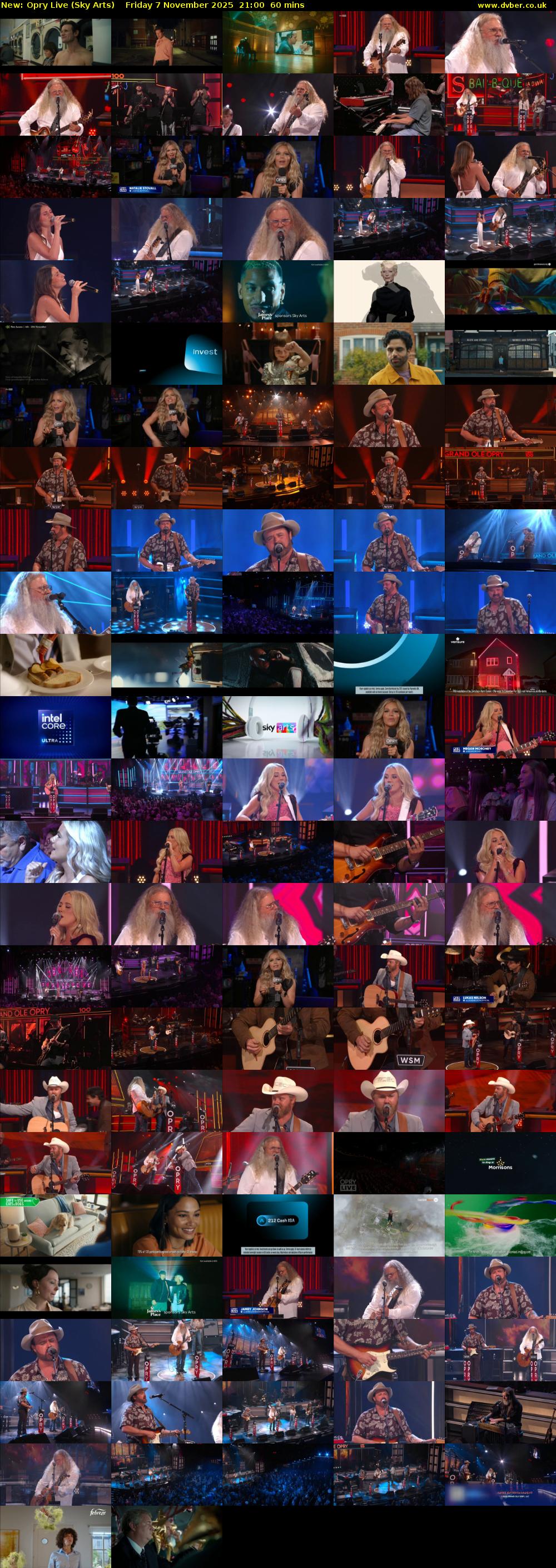 Opry Live (Sky Arts) Friday 7 November 2025 21:00 - 22:00