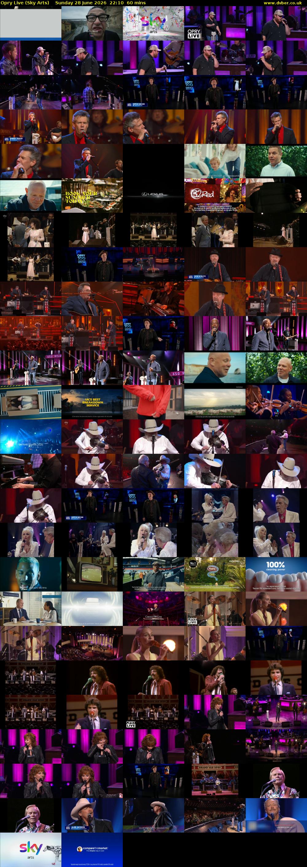 Opry Live (Sky Arts) Sunday 28 June 2026 22:10 - 23:10