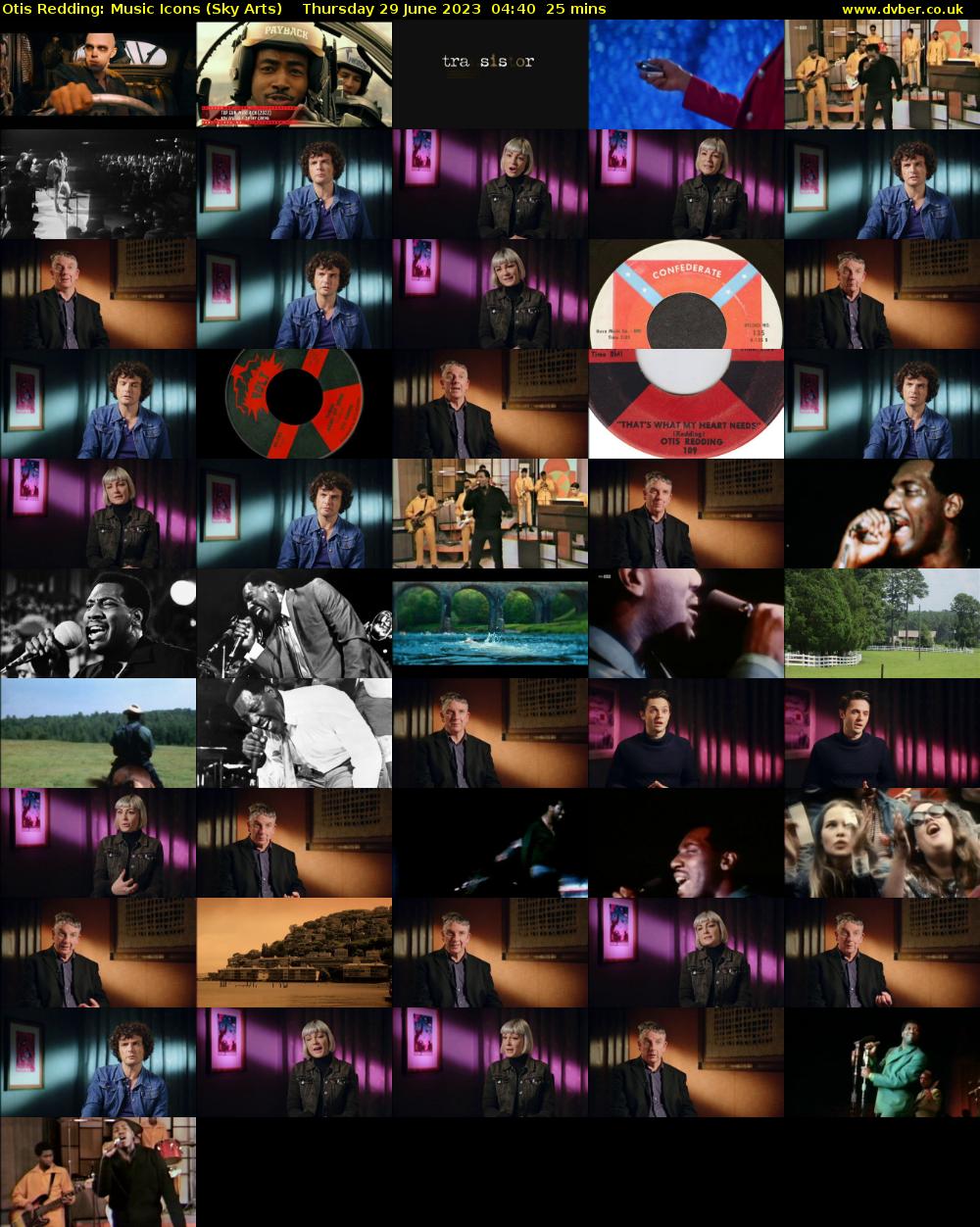 Otis Redding: Music Icons (Sky Arts) Thursday 29 June 2023 04:40 - 05:05