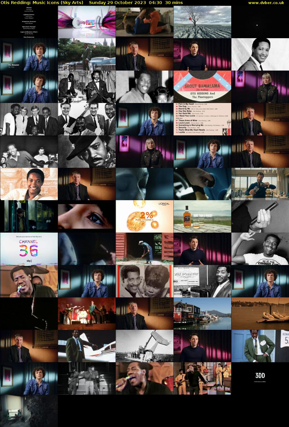 Otis Redding: Music Icons (Sky Arts) Sunday 29 October 2023 04:30 - 05:00