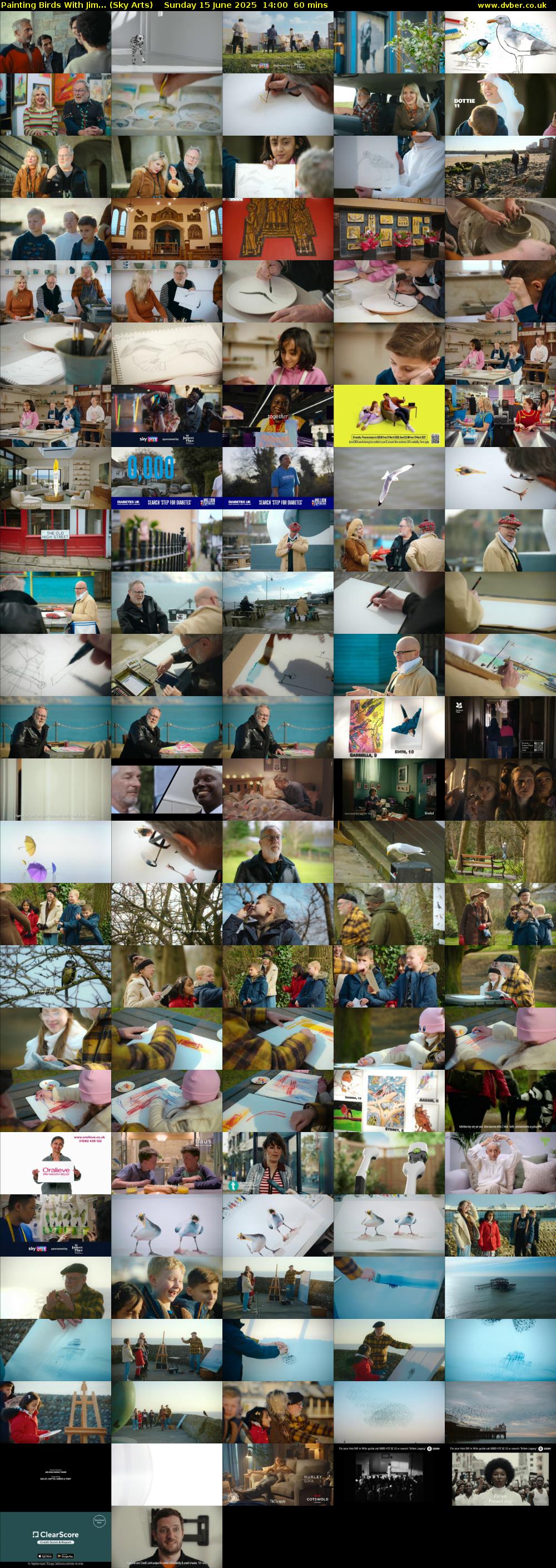 Painting Birds With Jim... (Sky Arts) Sunday 15 June 2025 14:00 - 15:00