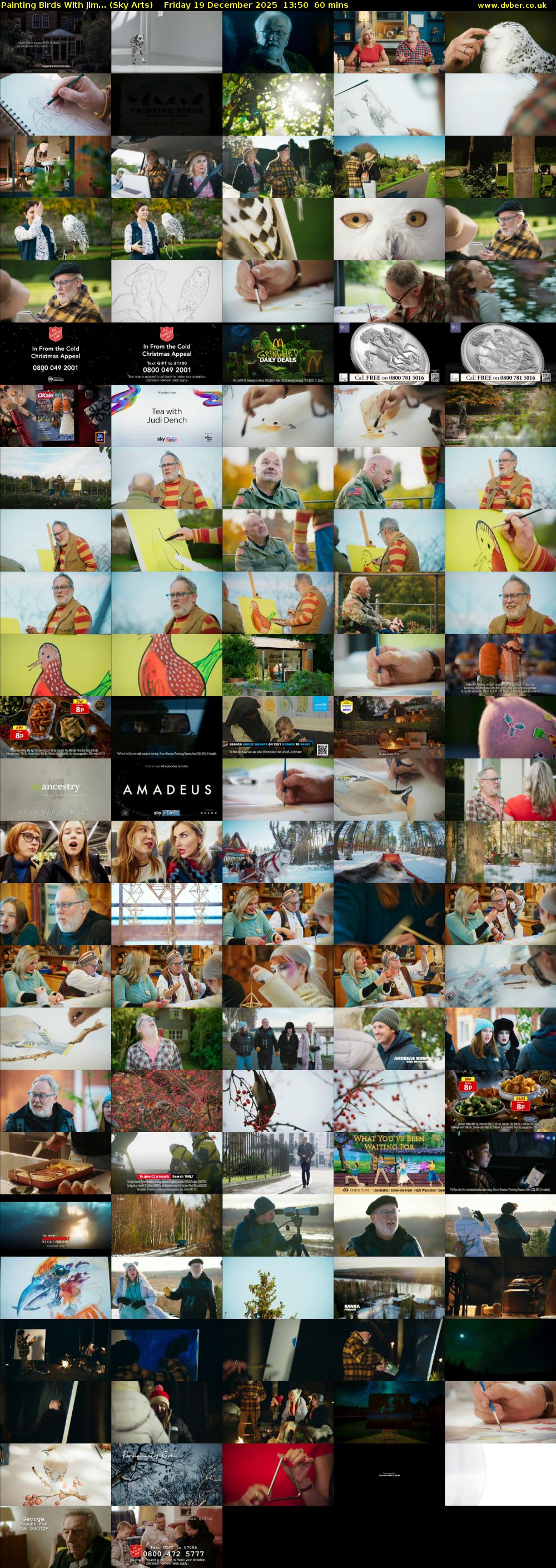 Painting Birds With Jim... (Sky Arts) Friday 19 December 2025 13:50 - 14:50