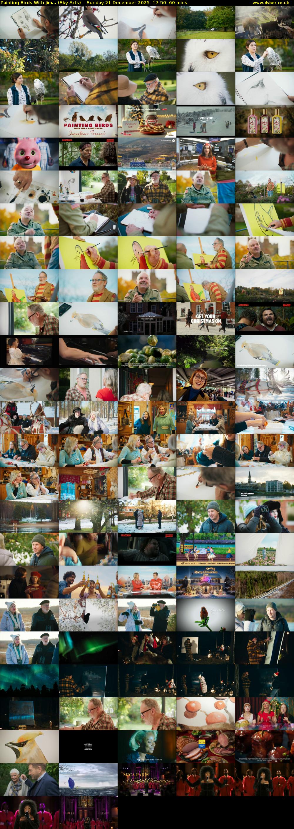 Painting Birds With Jim... (Sky Arts) Sunday 21 December 2025 17:50 - 18:50