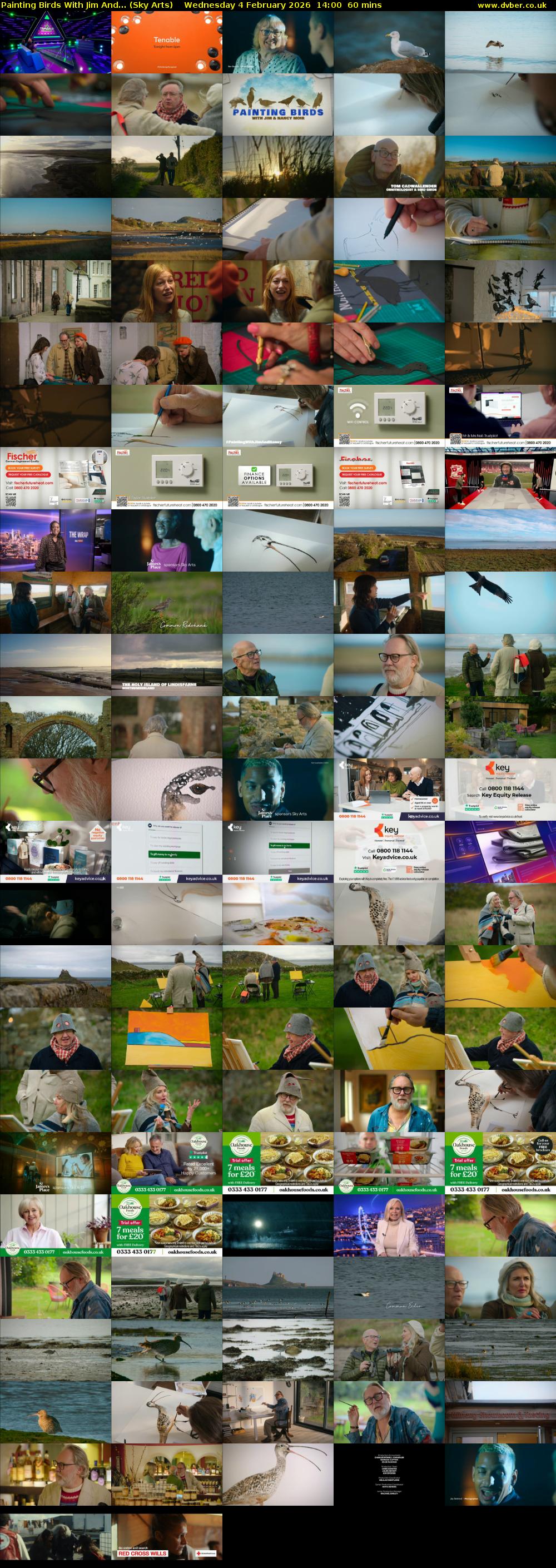 Painting Birds With Jim And... (Sky Arts) Wednesday 4 February 2026 14:00 - 15:00