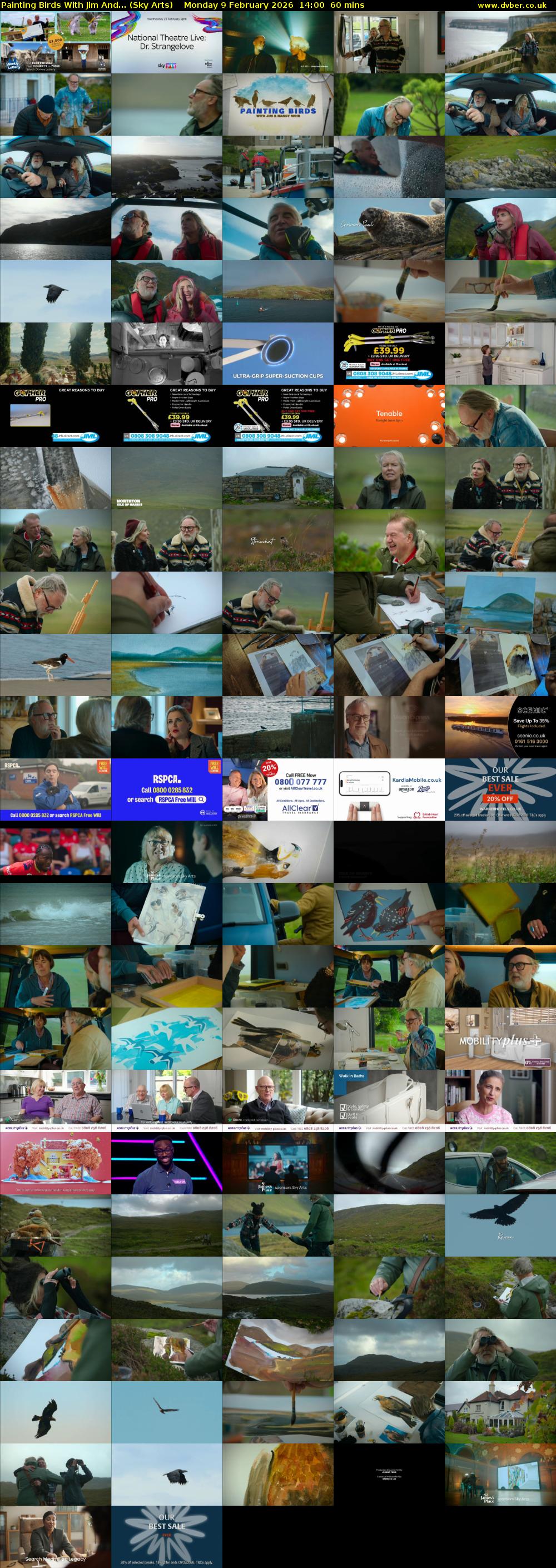Painting Birds With Jim And... (Sky Arts) Monday 9 February 2026 14:00 - 15:00
