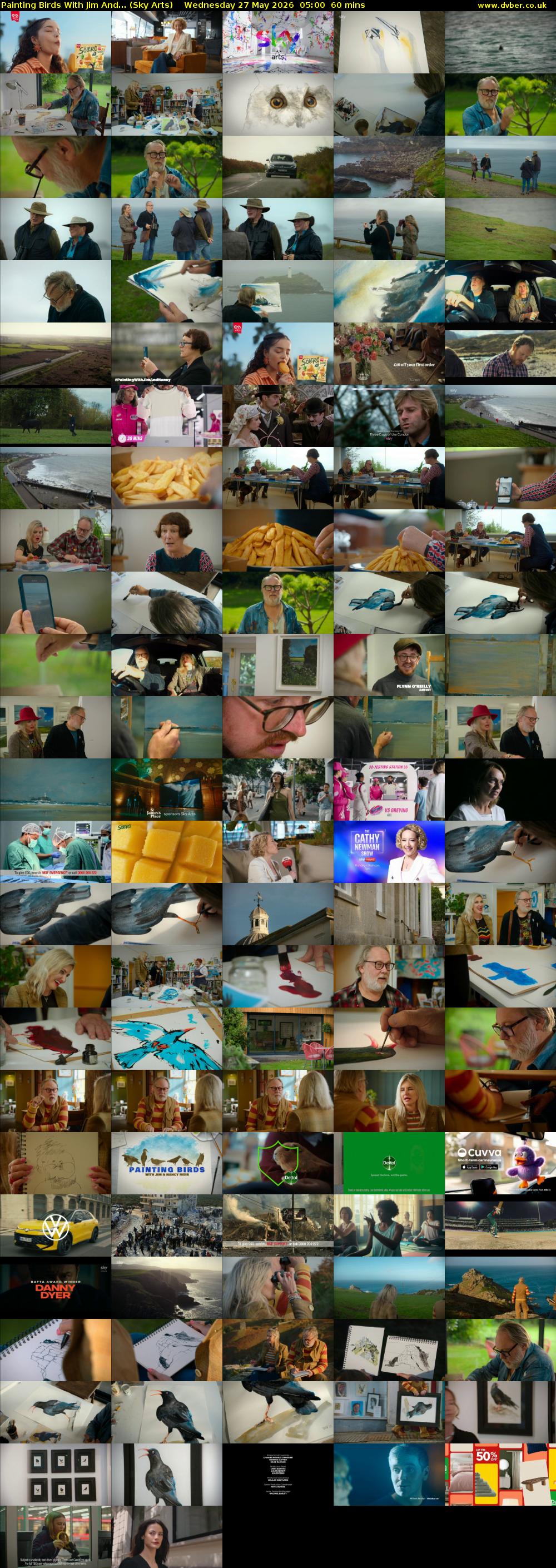 Painting Birds With Jim And... (Sky Arts) Wednesday 27 May 2026 05:00 - 06:00