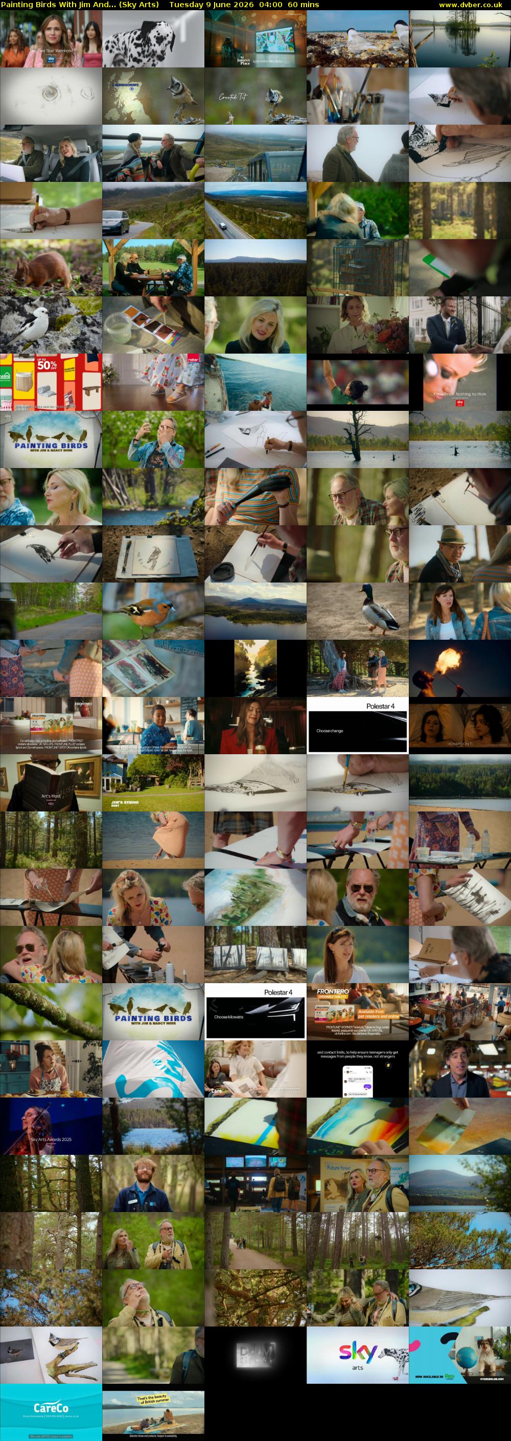 Painting Birds With Jim And... (Sky Arts) Tuesday 9 June 2026 04:00 - 05:00