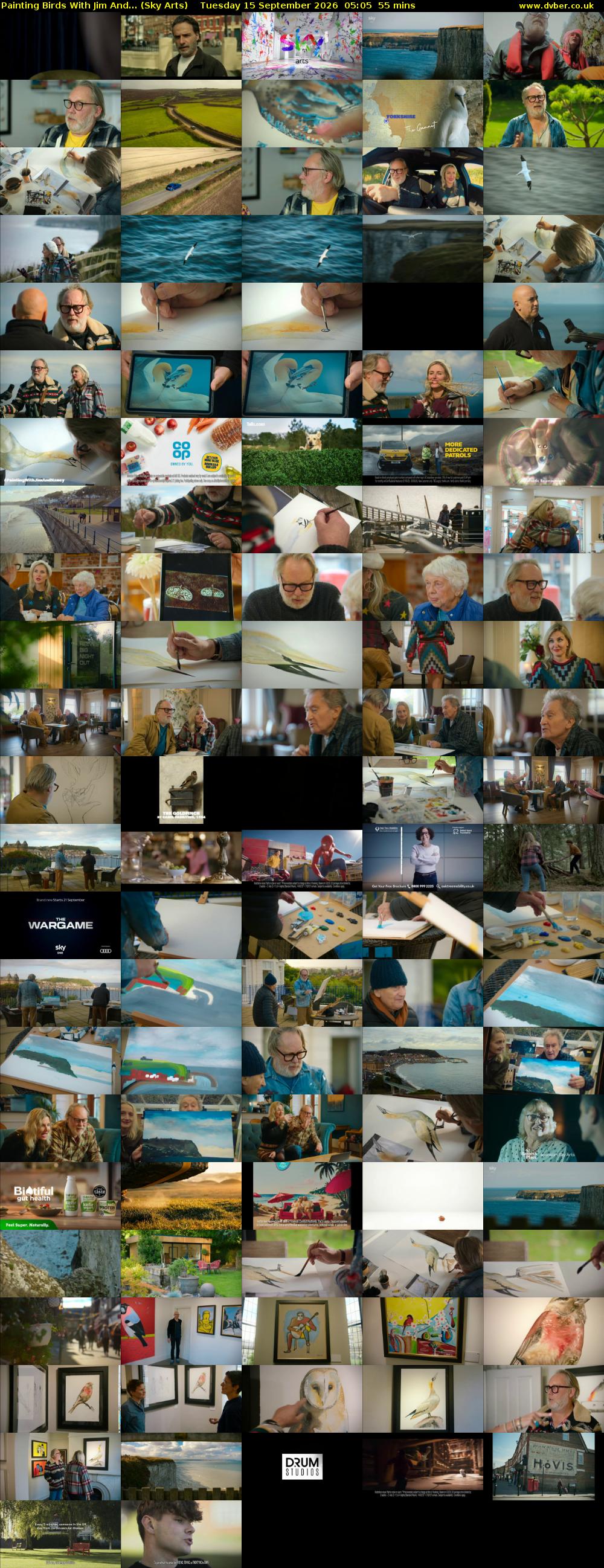 Painting Birds With Jim And... (Sky Arts) Tuesday 15 September 2026 05:05 - 06:00