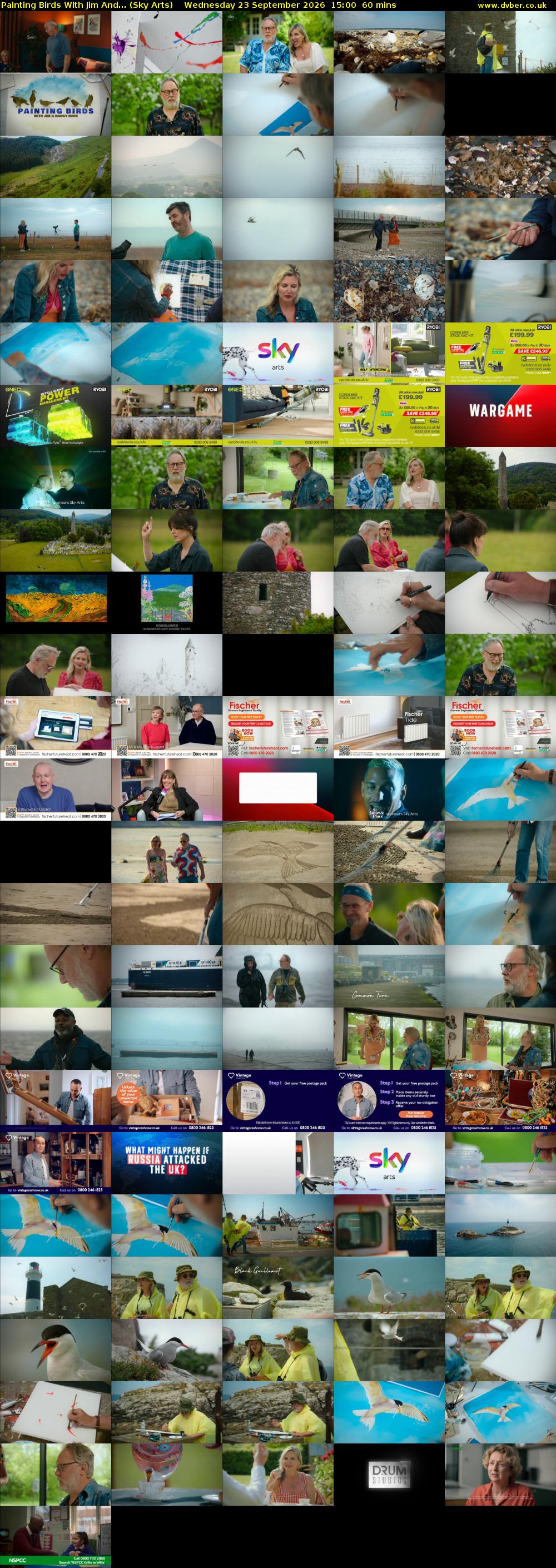 Painting Birds With Jim And... (Sky Arts) Wednesday 23 September 2026 15:00 - 16:00