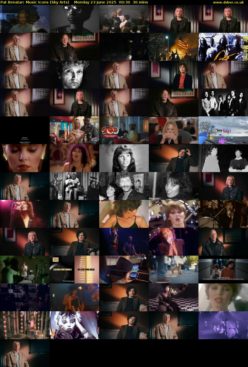 Pat Benatar: Music Icons (Sky Arts) Monday 23 June 2025 00:30 - 01:00