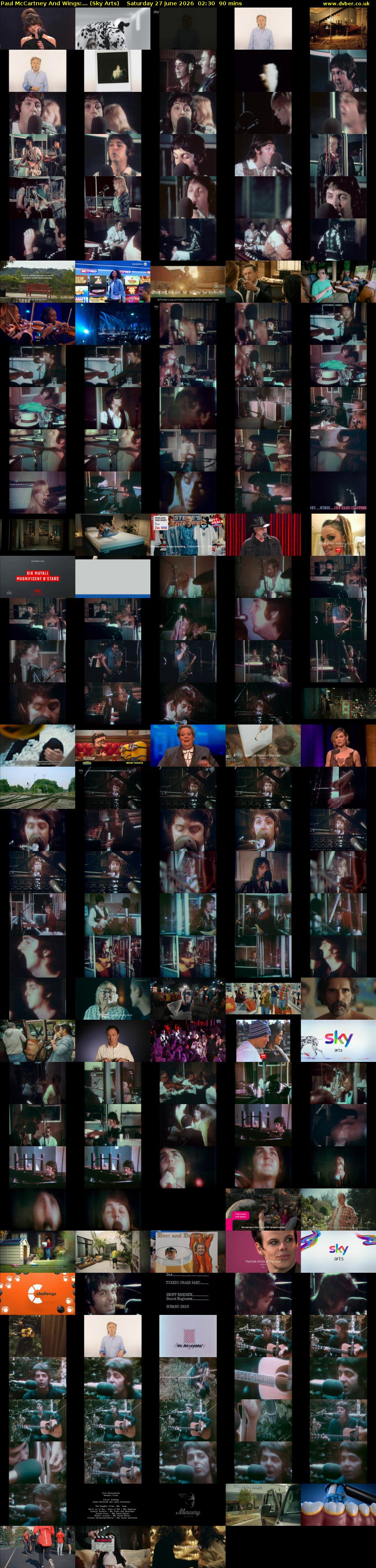 Paul McCartney And Wings:... (Sky Arts) Saturday 27 June 2026 02:30 - 04:00
