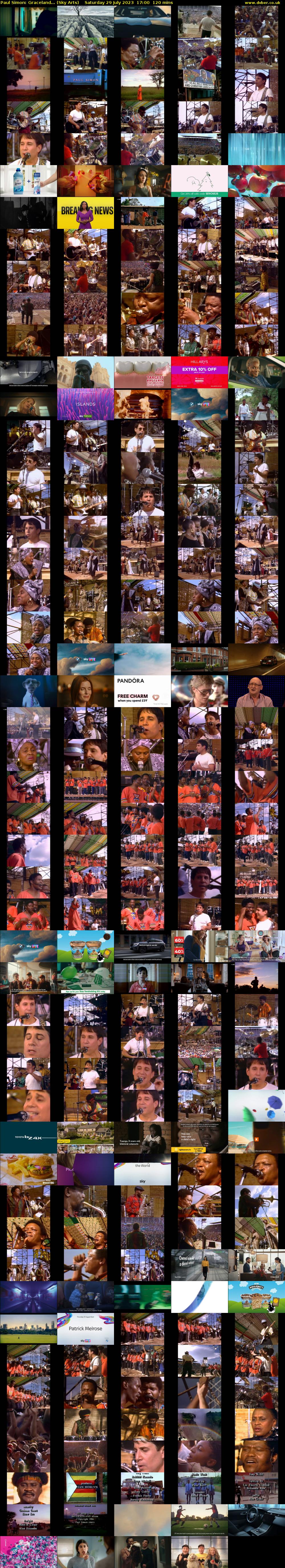 Paul Simon: Graceland... (Sky Arts) Saturday 29 July 2023 17:00 - 19:00