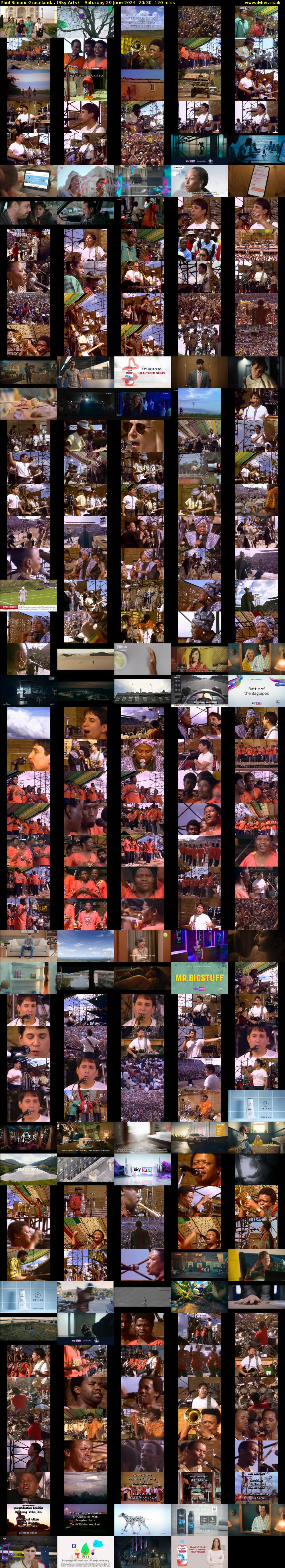 Paul Simon: Graceland... (Sky Arts) Saturday 29 June 2024 20:30 - 22:30