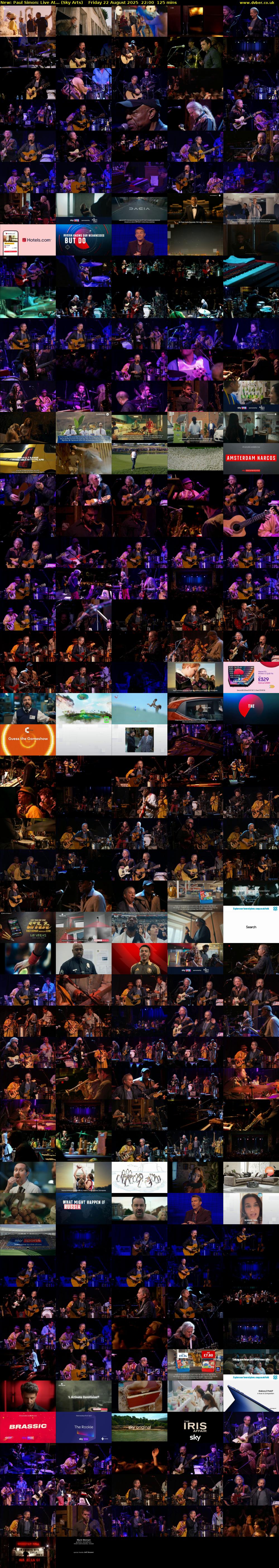 Paul Simon: Live At... (Sky Arts) Friday 22 August 2025 22:00 - 00:05