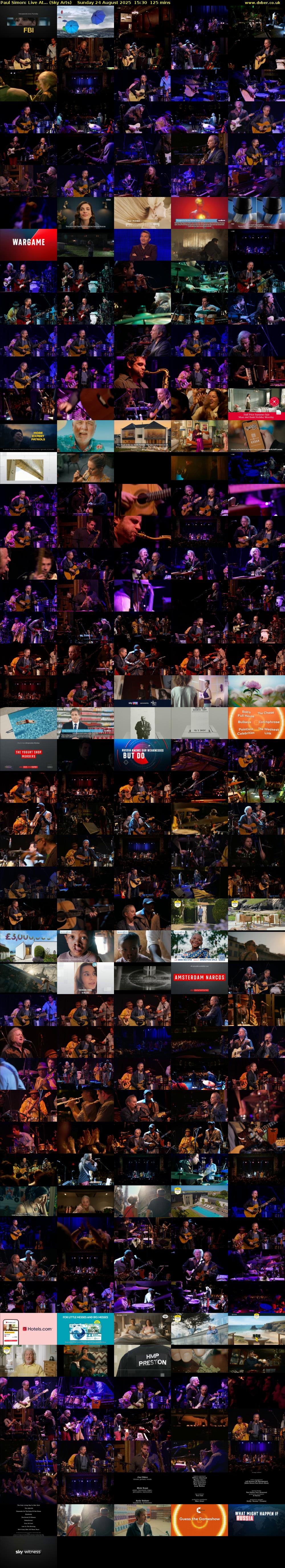 Paul Simon: Live At... (Sky Arts) Sunday 24 August 2025 15:30 - 17:35