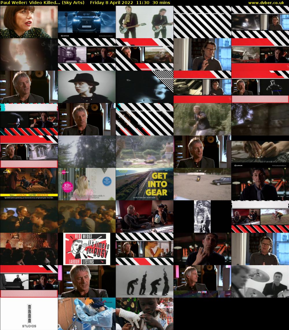 Paul Weller: Video Killed... (Sky Arts) Friday 8 April 2022 11:30 - 12:00