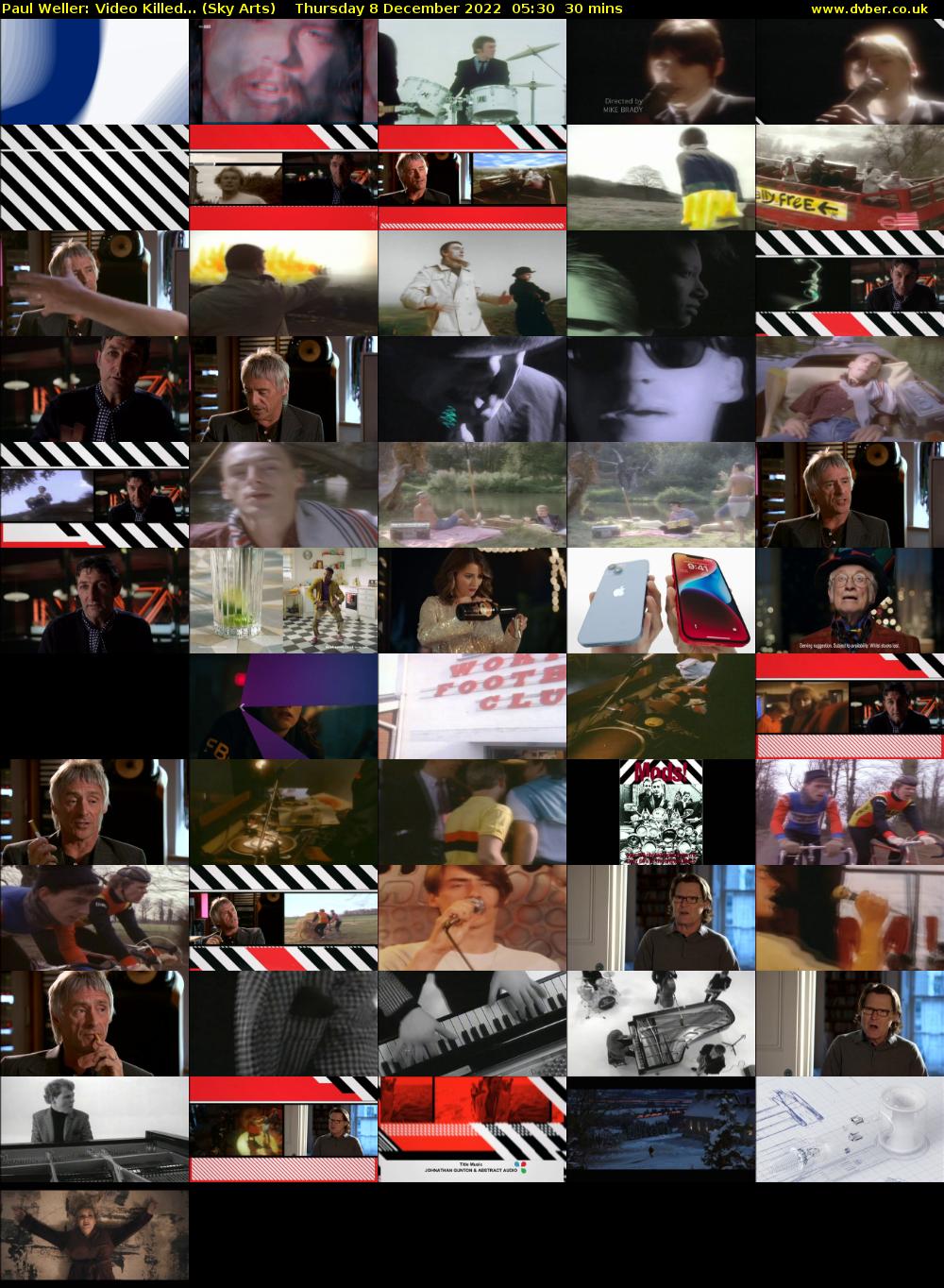 Paul Weller: Video Killed... (Sky Arts) Thursday 8 December 2022 05:30 - 06:00