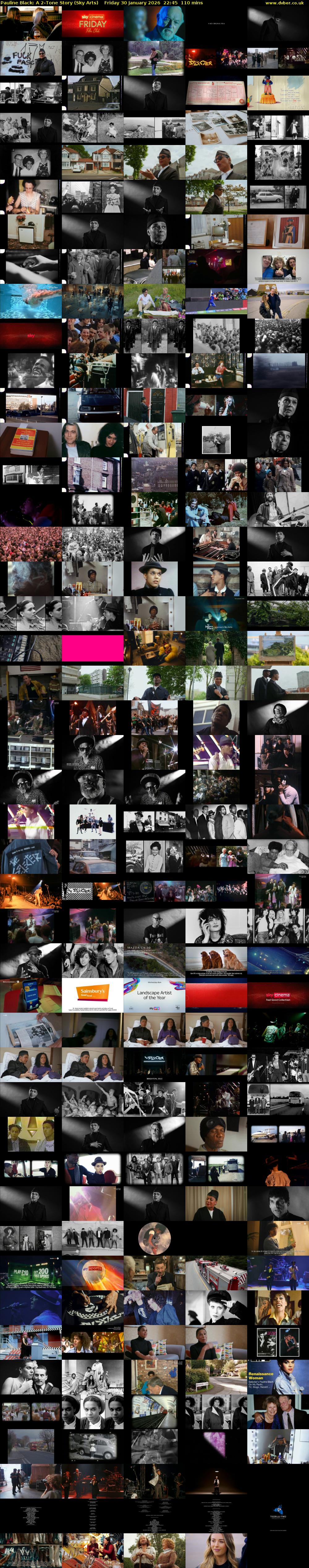 Pauline Black: A 2-Tone Story (Sky Arts) Friday 30 January 2026 22:45 - 00:35