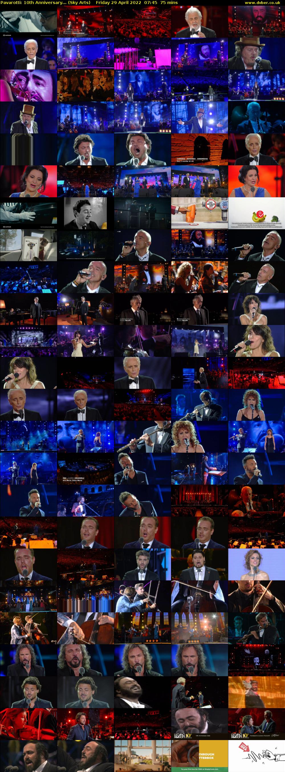 Pavarotti: 10th Anniversary... (Sky Arts) Friday 29 April 2022 07:45 - 09:00