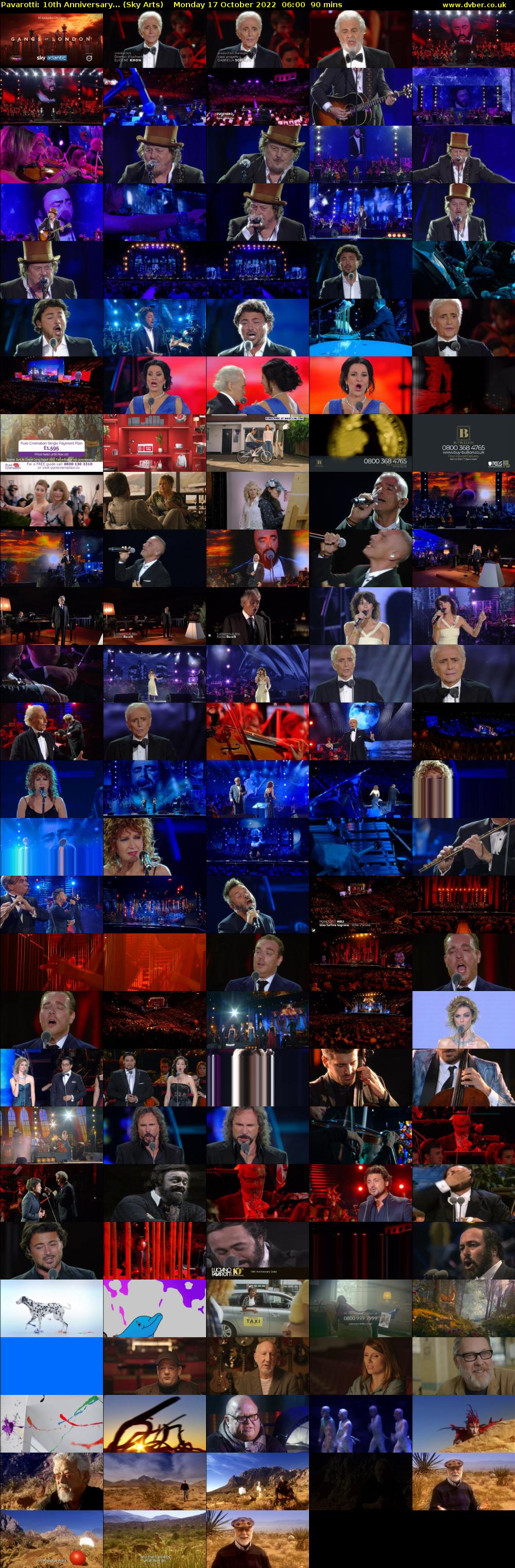 Pavarotti: 10th Anniversary... (Sky Arts) Monday 17 October 2022 06:00 - 07:30