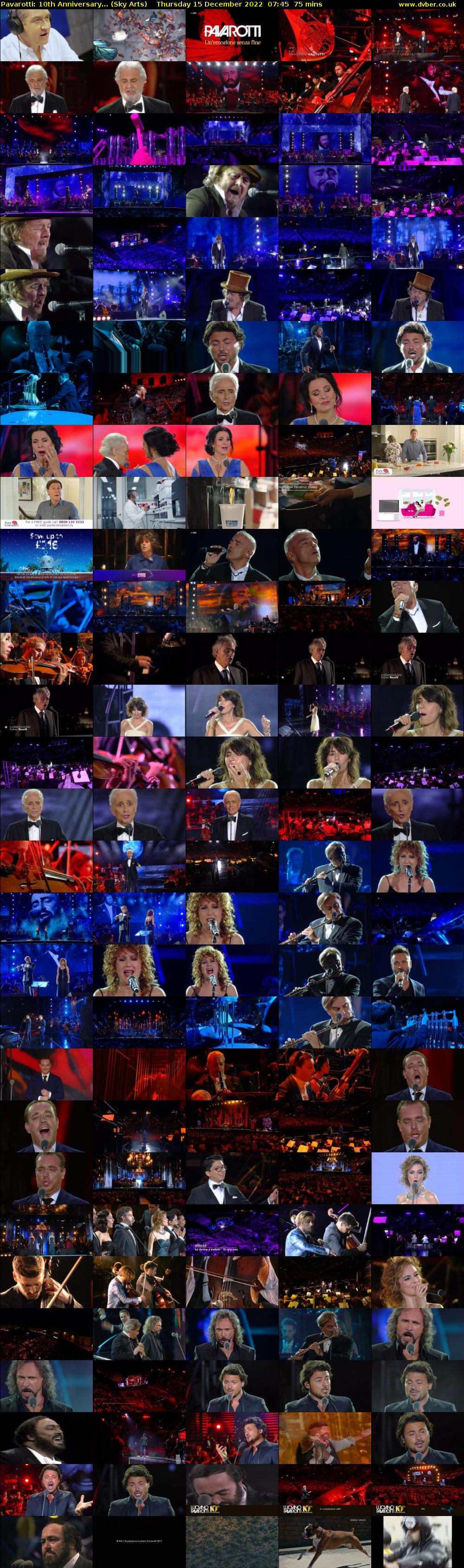 Pavarotti: 10th Anniversary... (Sky Arts) Thursday 15 December 2022 07:45 - 09:00