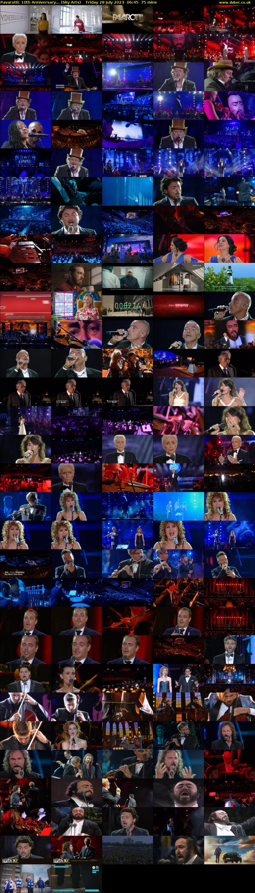 Pavarotti: 10th Anniversary... (Sky Arts) Friday 28 July 2023 06:45 - 08:00