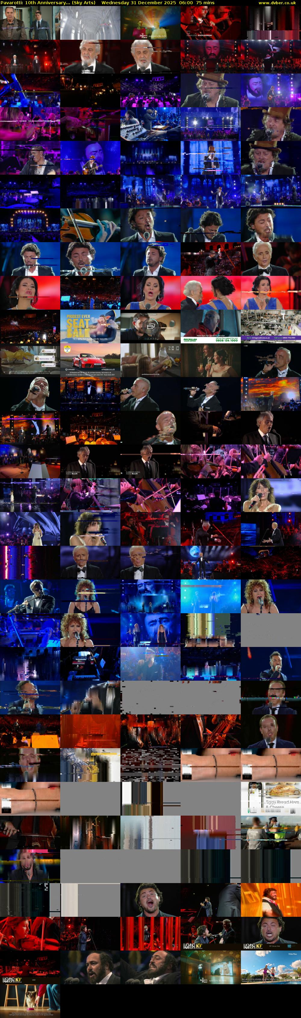 Pavarotti: 10th Anniversary... (Sky Arts) Wednesday 31 December 2025 06:00 - 07:15