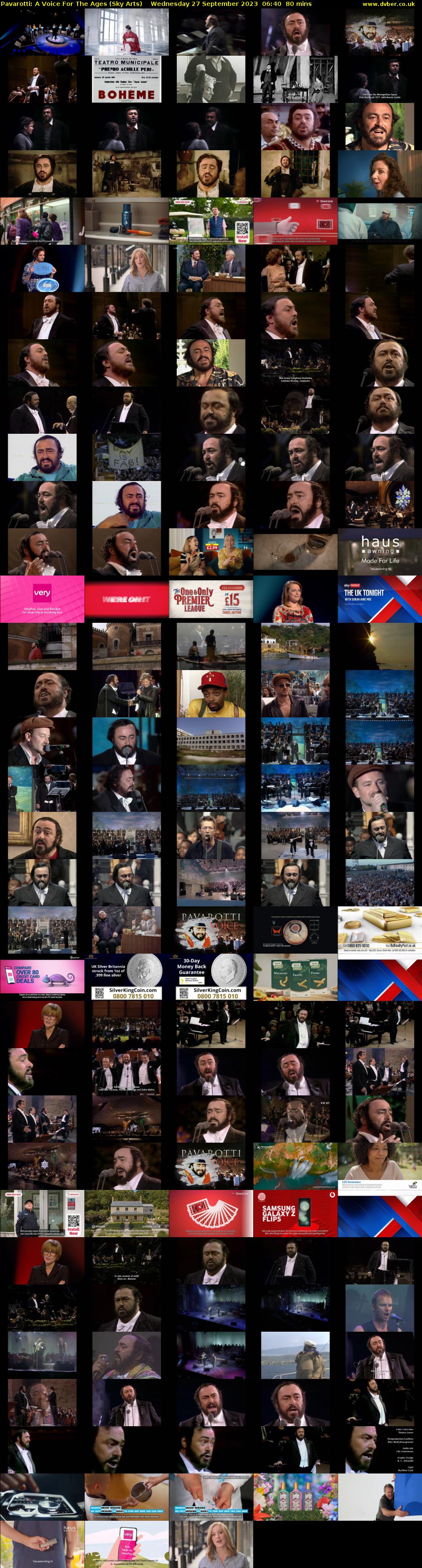 Pavarotti: A Voice For The Ages (Sky Arts) Wednesday 27 September 2023 06:40 - 08:00