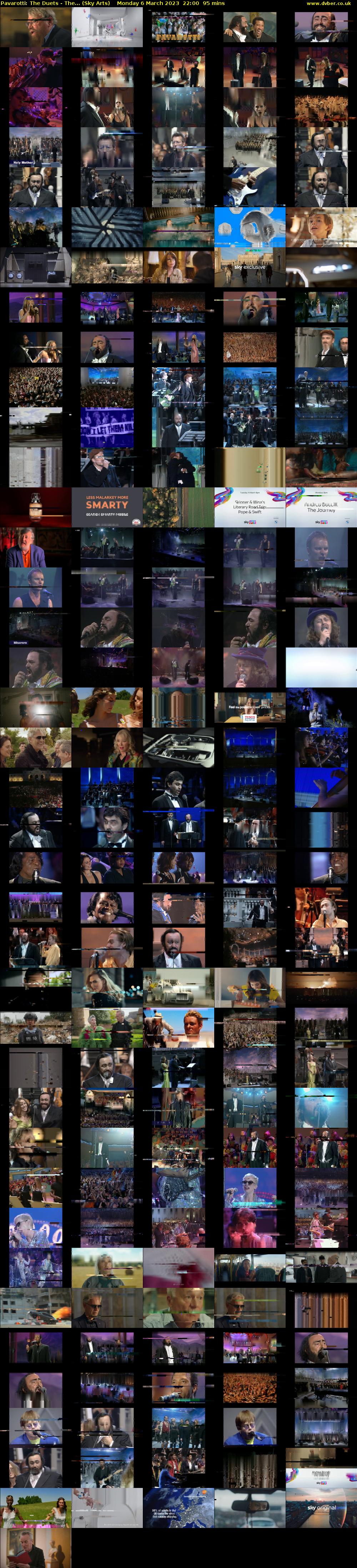 Pavarotti: The Duets - The... (Sky Arts) Monday 6 March 2023 22:00 - 23:35