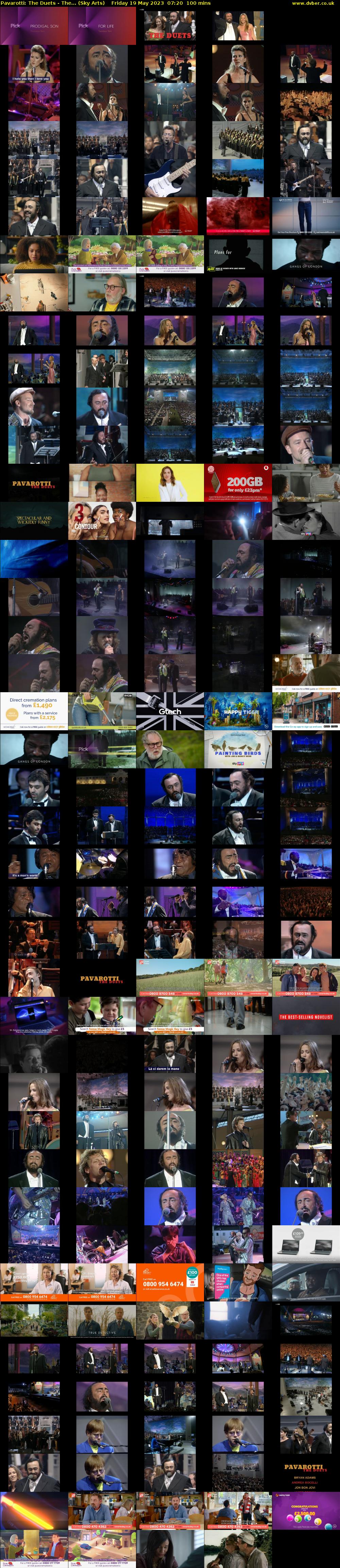Pavarotti: The Duets - The... (Sky Arts) Friday 19 May 2023 07:20 - 09:00