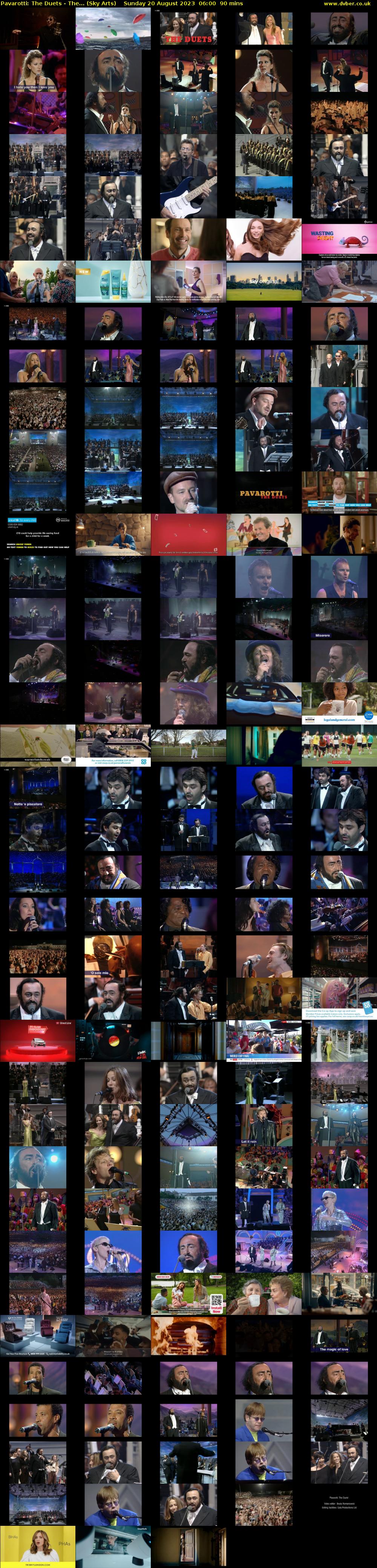 Pavarotti: The Duets - The... (Sky Arts) Sunday 20 August 2023 06:00 - 07:30