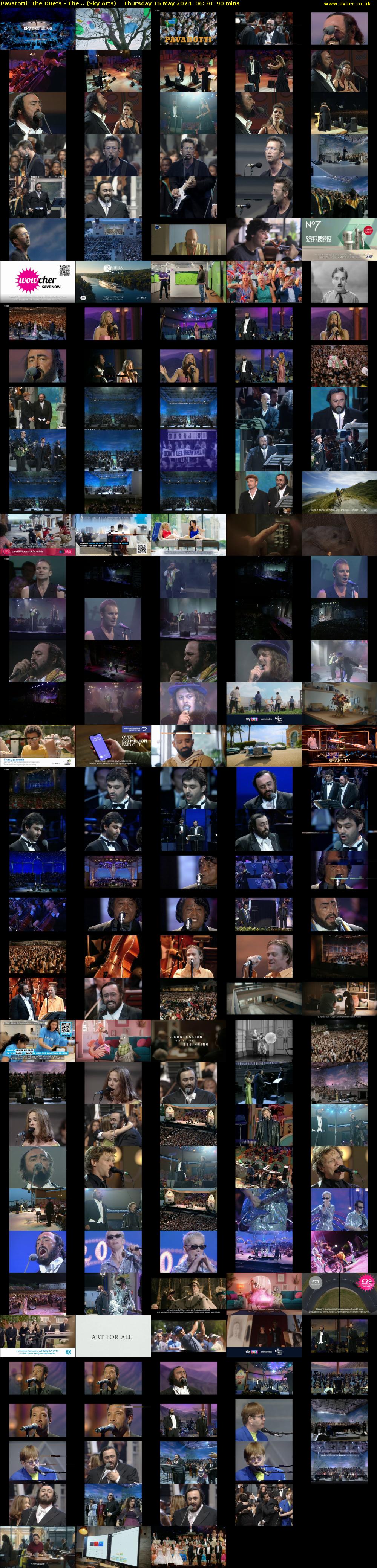 Pavarotti: The Duets - The... (Sky Arts) Thursday 16 May 2024 06:30 - 08:00