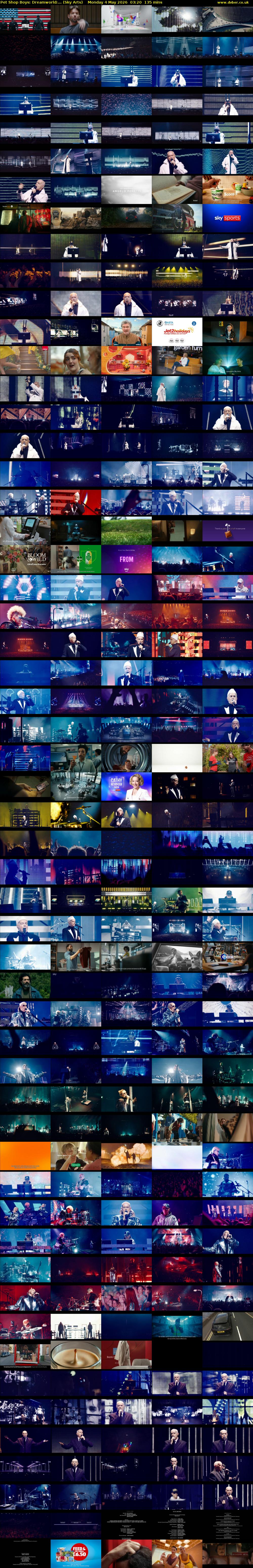 Pet Shop Boys: Dreamworld:... (Sky Arts) Monday 4 May 2026 03:20 - 05:35