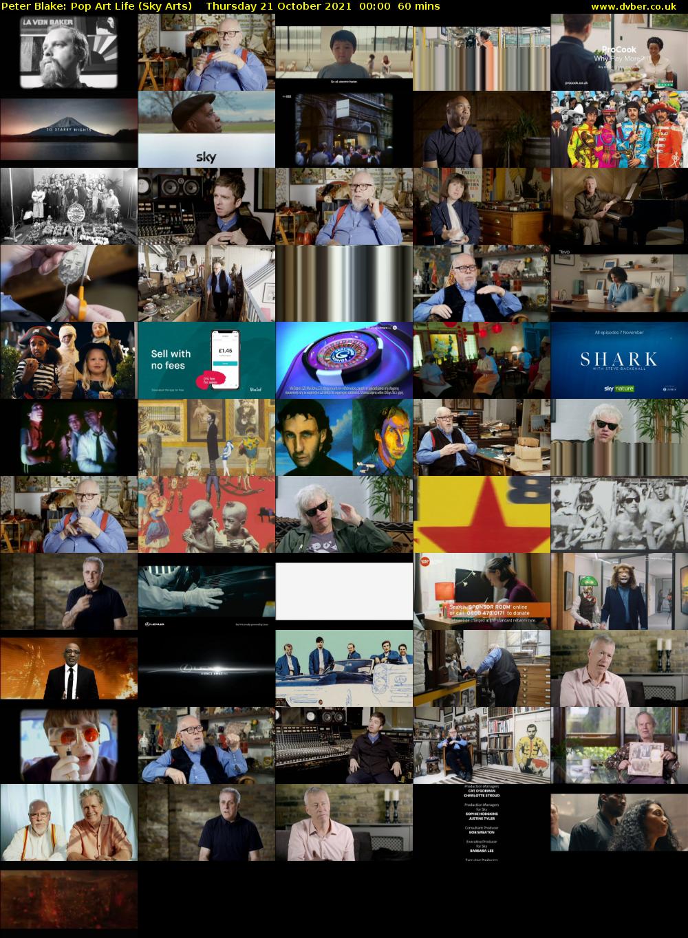 Peter Blake: Pop Art Life (Sky Arts) Thursday 21 October 2021 00:00 - 01:00