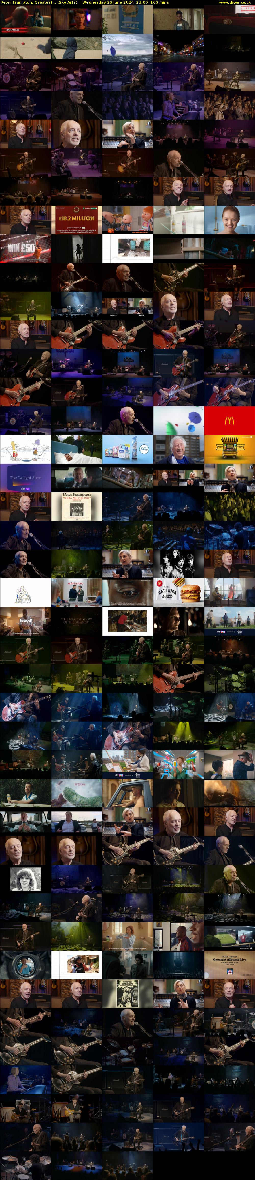 Peter Frampton: Greatest... (Sky Arts) Wednesday 26 June 2024 23:00 - 00:40