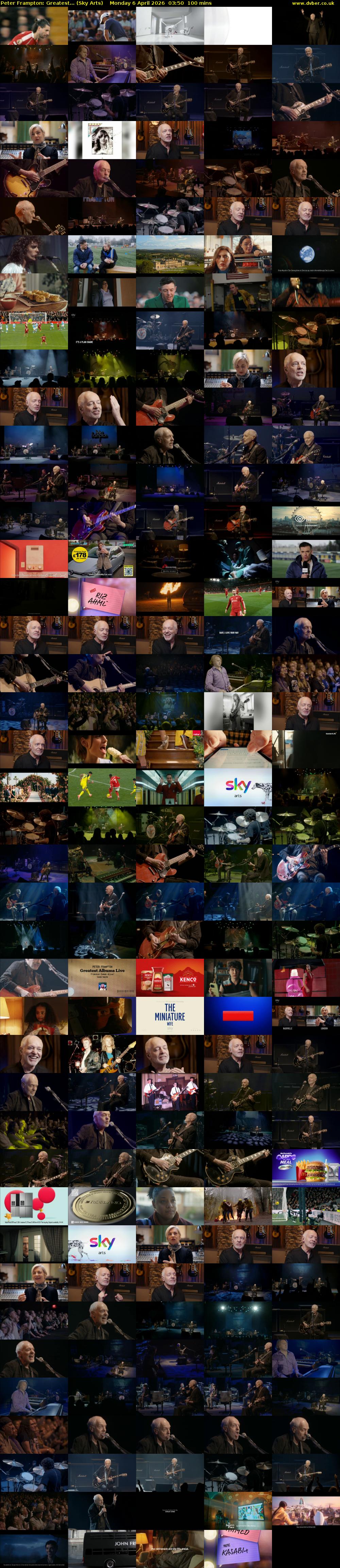 Peter Frampton: Greatest... (Sky Arts) Monday 6 April 2026 03:50 - 05:30