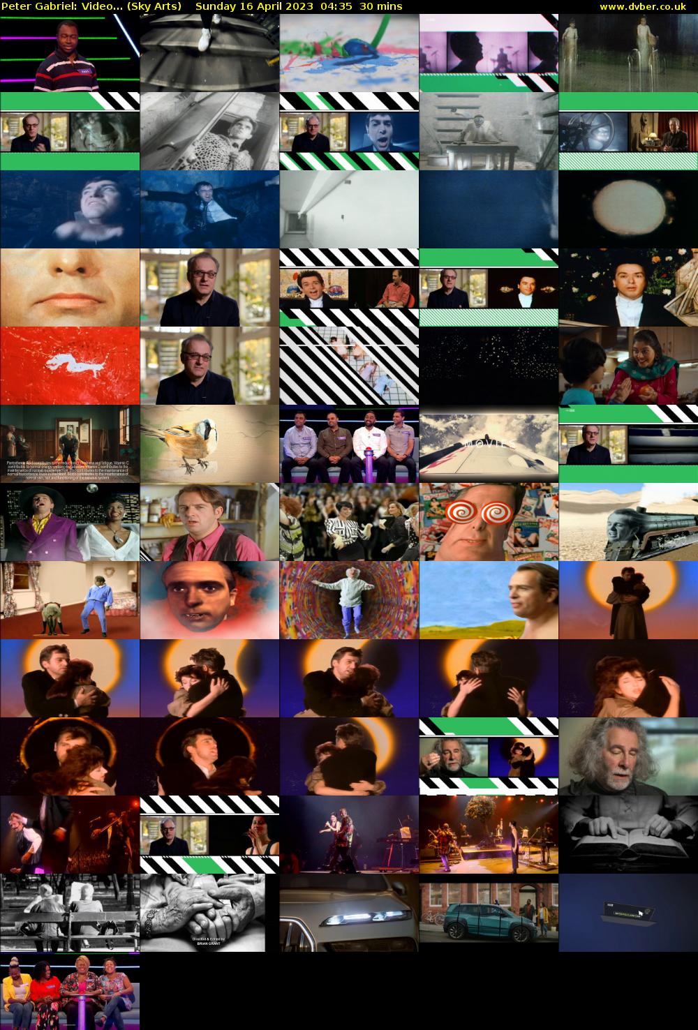 Peter Gabriel: Video... (Sky Arts) Sunday 16 April 2023 04:35 - 05:05