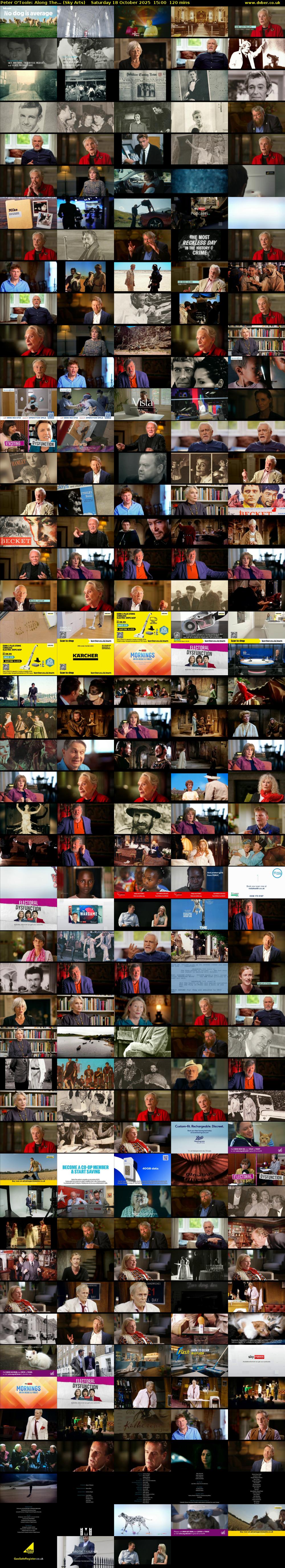 Peter O'Toole: Along The... (Sky Arts) Saturday 18 October 2025 15:00 - 17:00