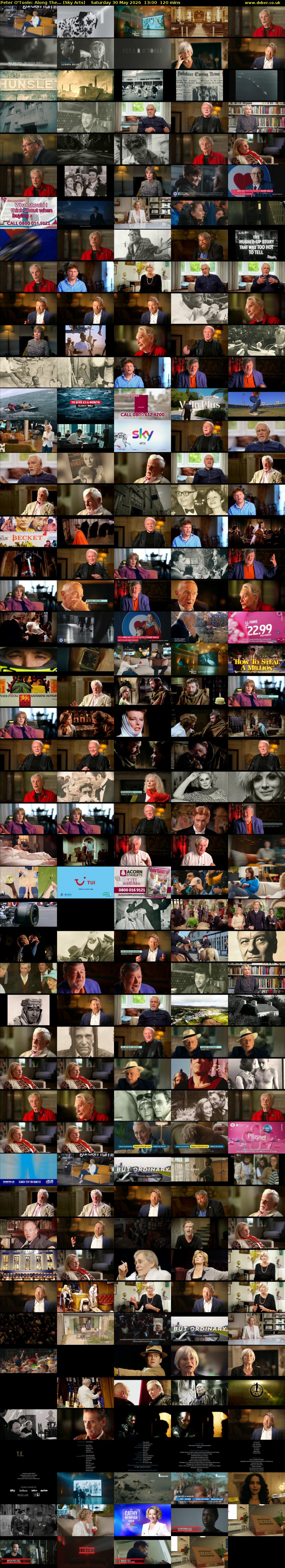 Peter O'Toole: Along The... (Sky Arts) Saturday 30 May 2026 13:00 - 15:00