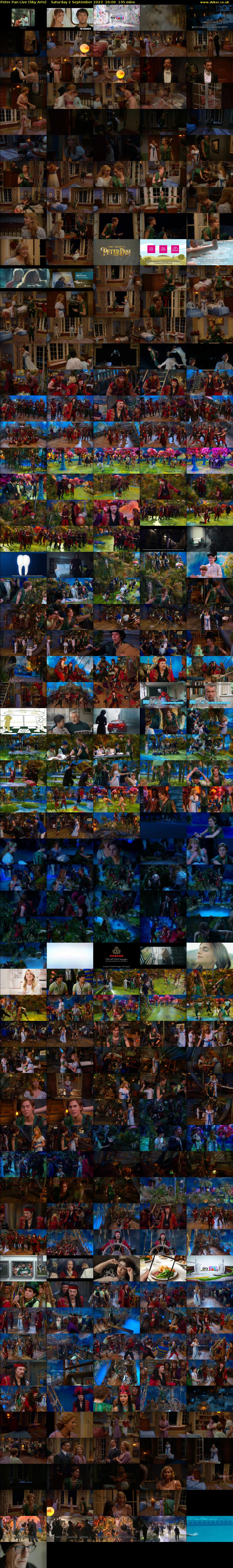 Peter Pan Live (Sky Arts) Saturday 2 September 2023 16:00 - 18:25