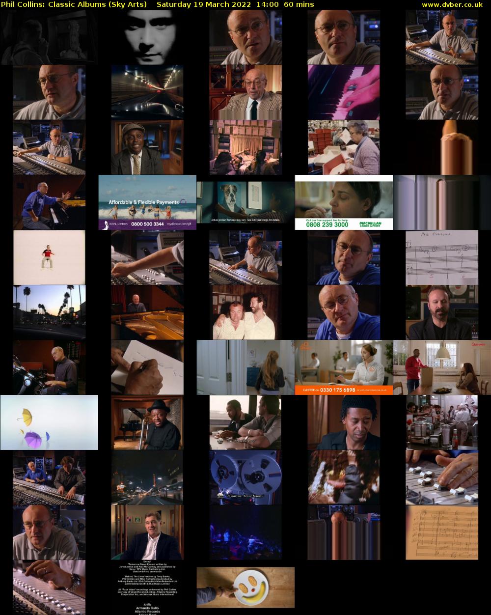 Phil Collins: Classic Albums (Sky Arts) Saturday 19 March 2022 14:00 - 15:00