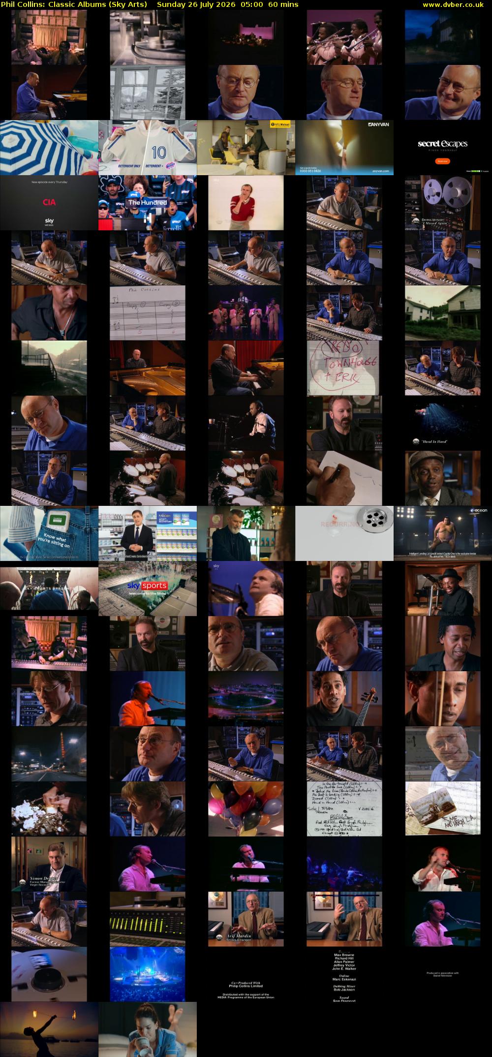 Phil Collins: Classic Albums (Sky Arts) Sunday 26 July 2026 05:00 - 06:00